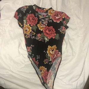 Floral body suit